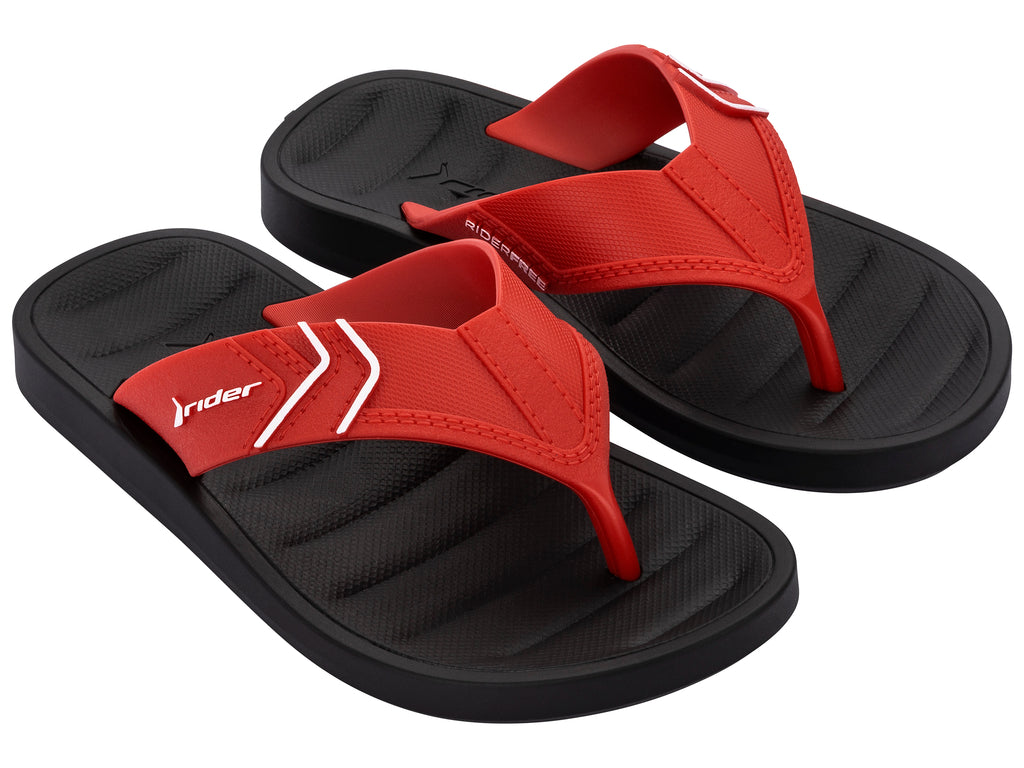 Sandalia Niño Negro/Rojo Free Rider