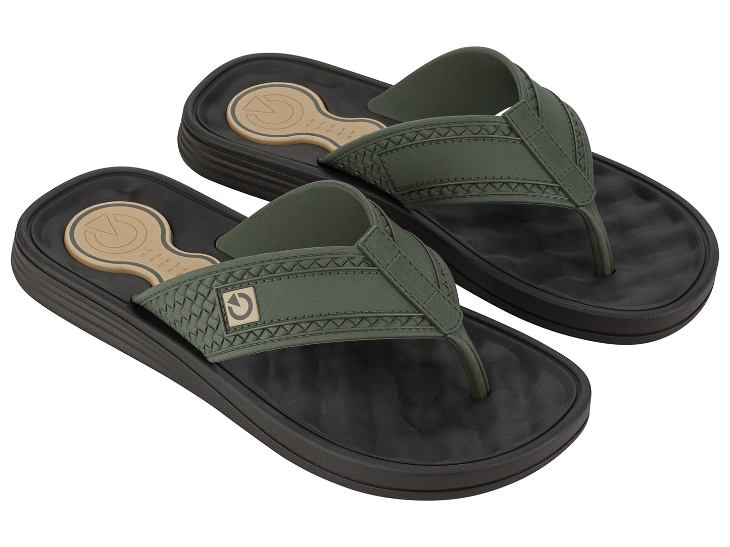 Sandalia Hombre Café/Verde Egeu 084 Cartago