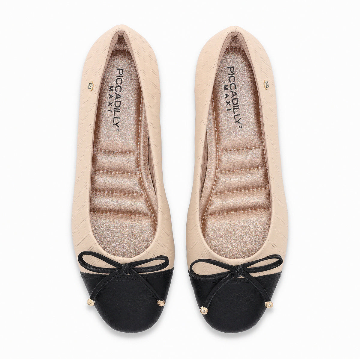 Ballerina Mujer Nude/Negro Michelle Piccadilly