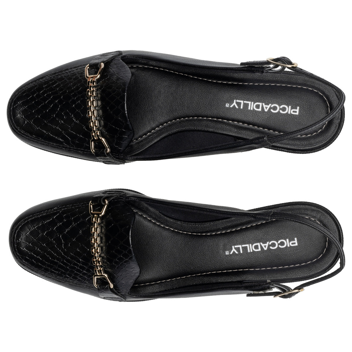Zapato Mujer Negro/Dorado Ivone Piccadilly