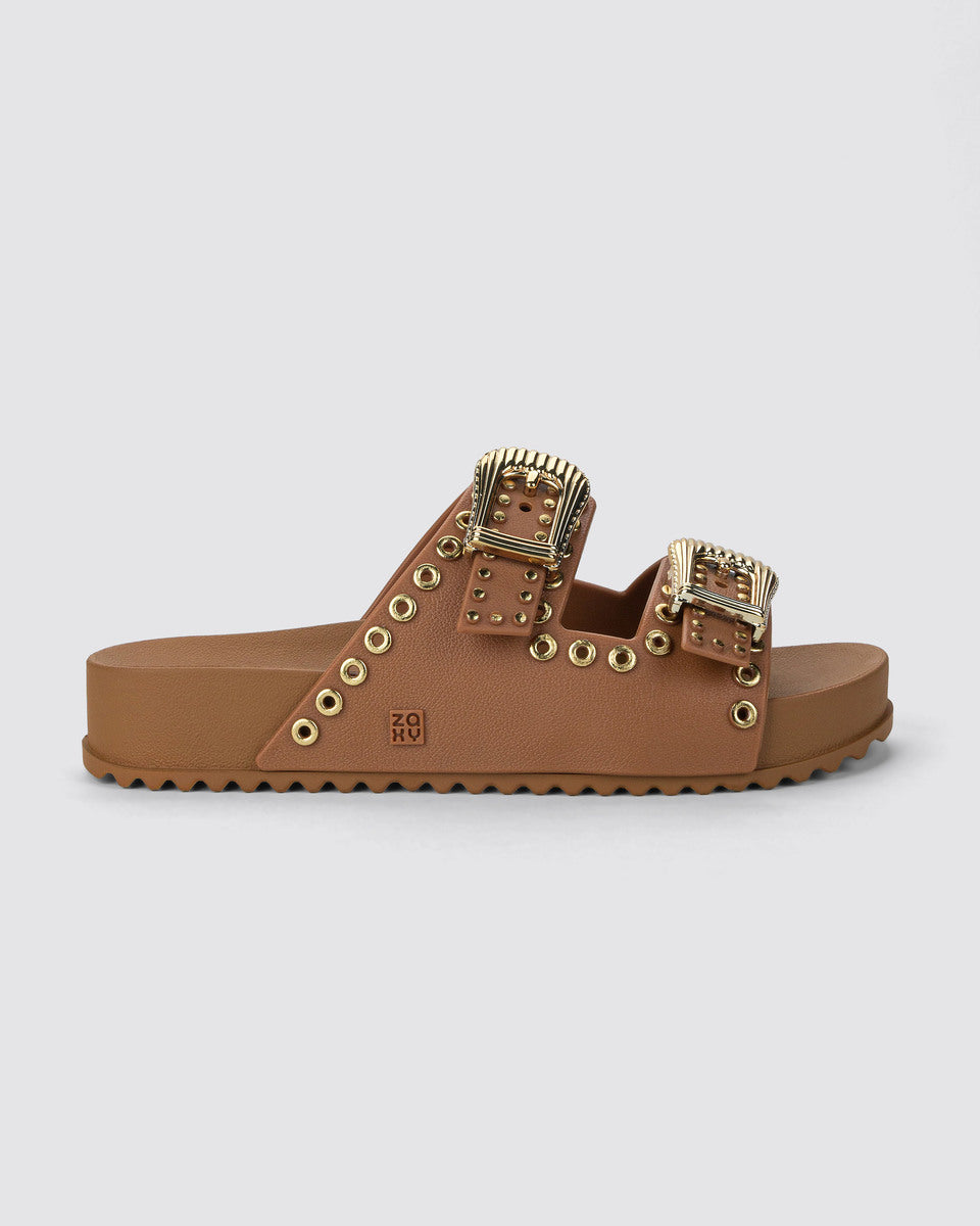 Sandalia Mujer Beige Hold Ad Zaxy