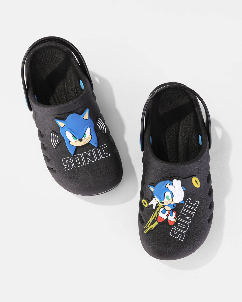 Sandalia Infantil Negro/Azul Sonic Speed Ipanema
