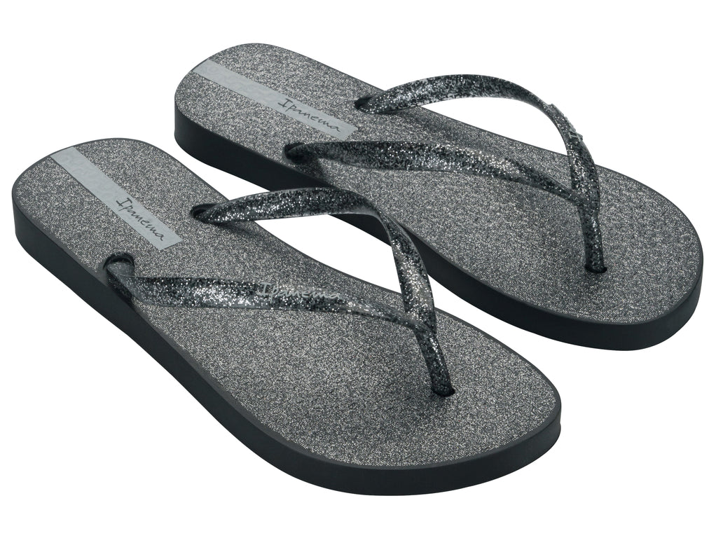 Sandalia Mujer Negro Glitter Fem Ipanema