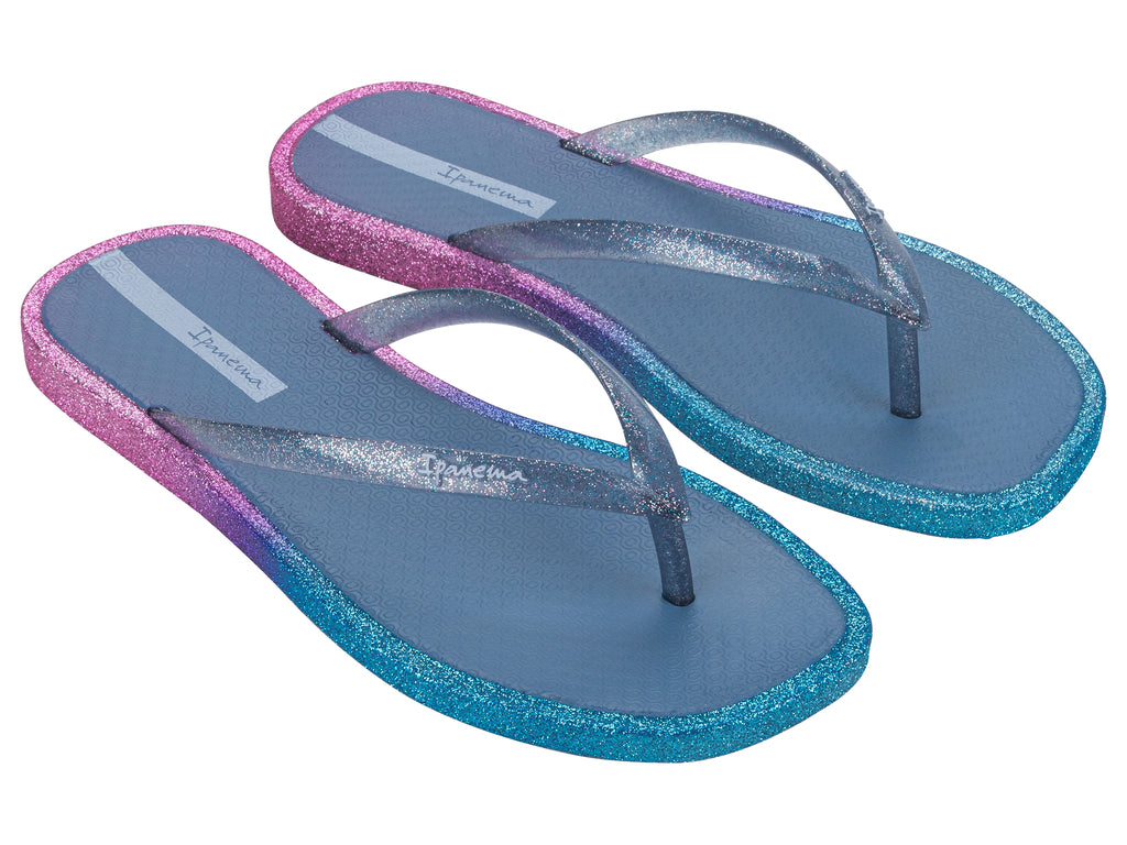 Sandalia Mujer Azul/Glitter Edge Solar Glow Ipanema