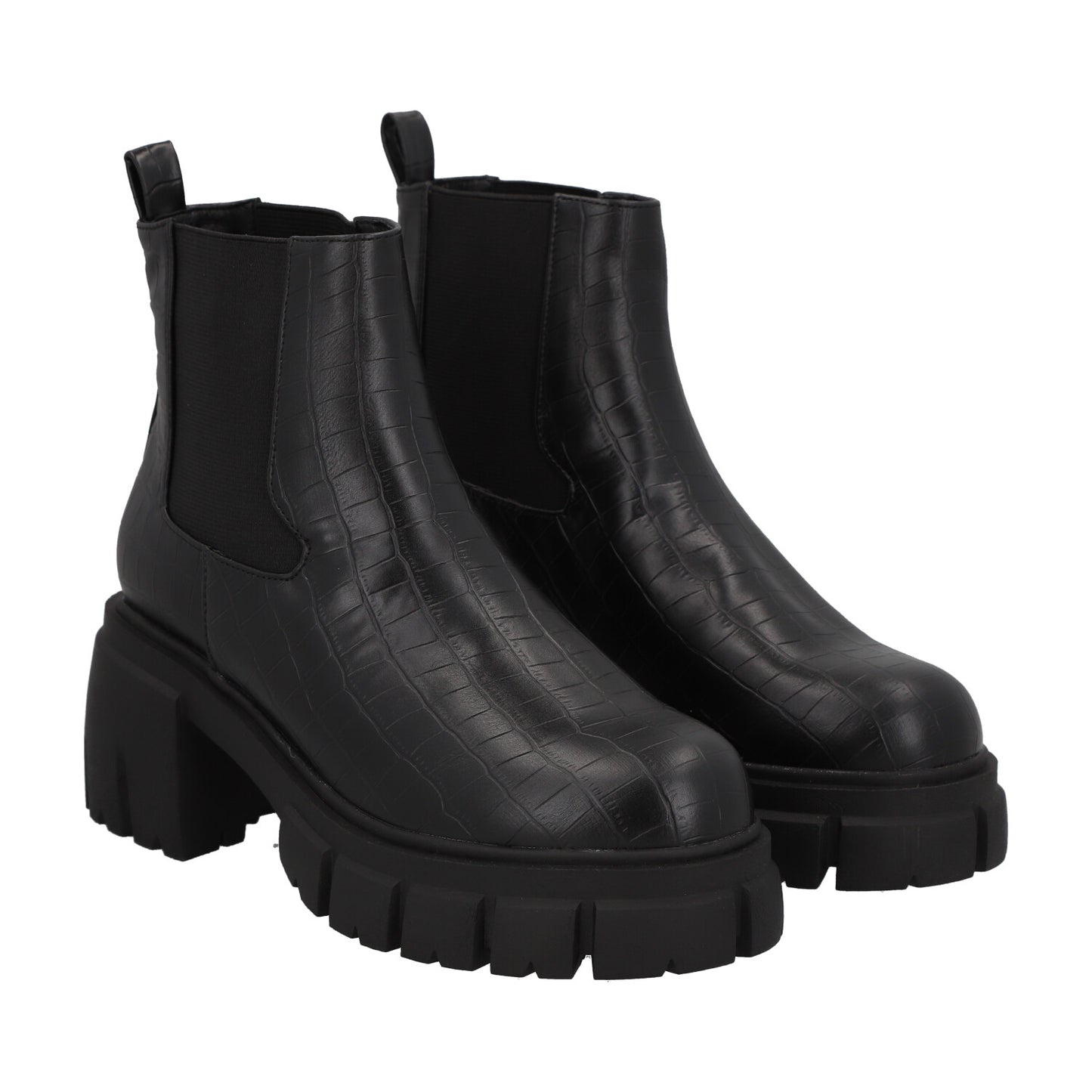 Botin Mujer Negro Plataforma Cecilia Detogni