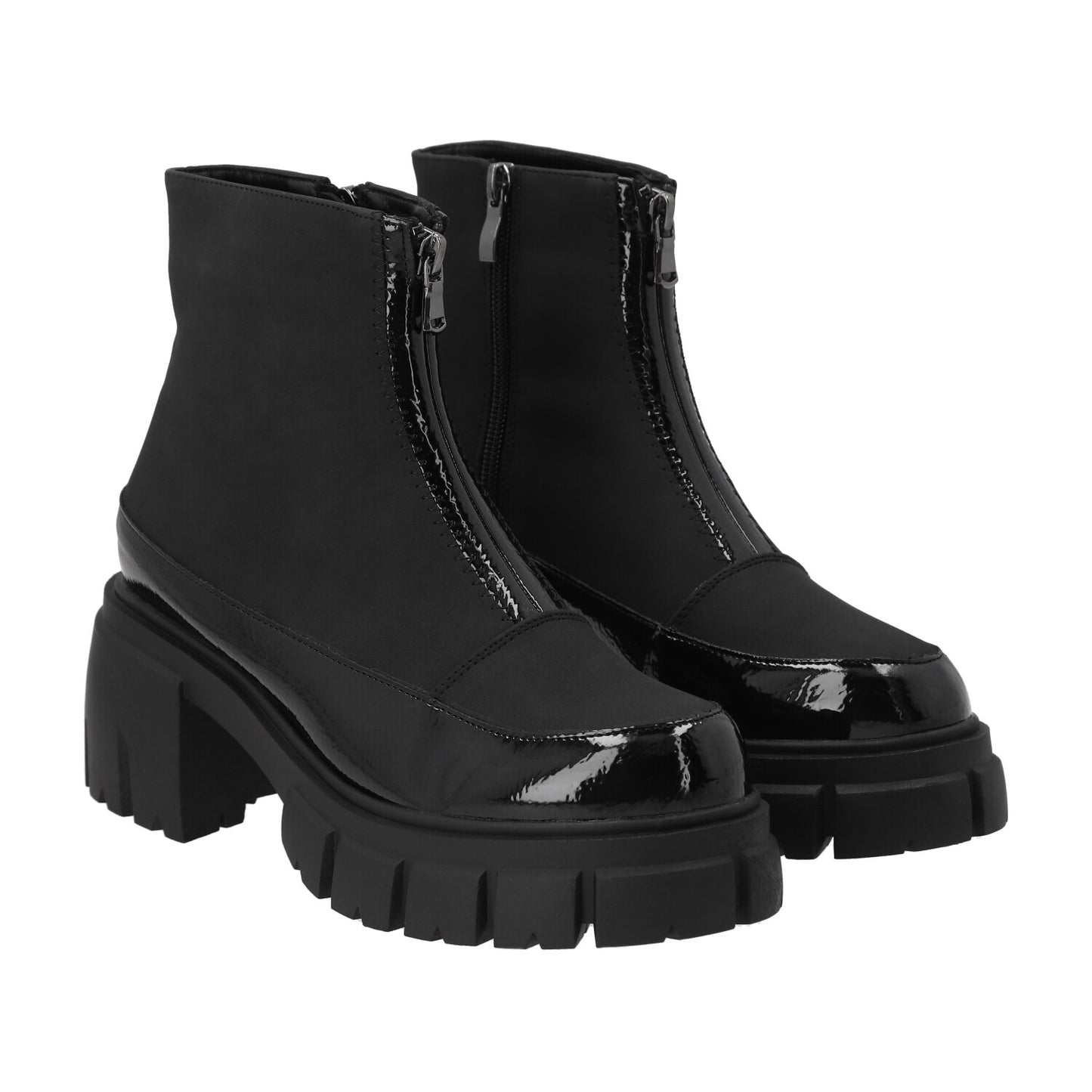 Botin Mujer Negro Plataforma Eva Detogni