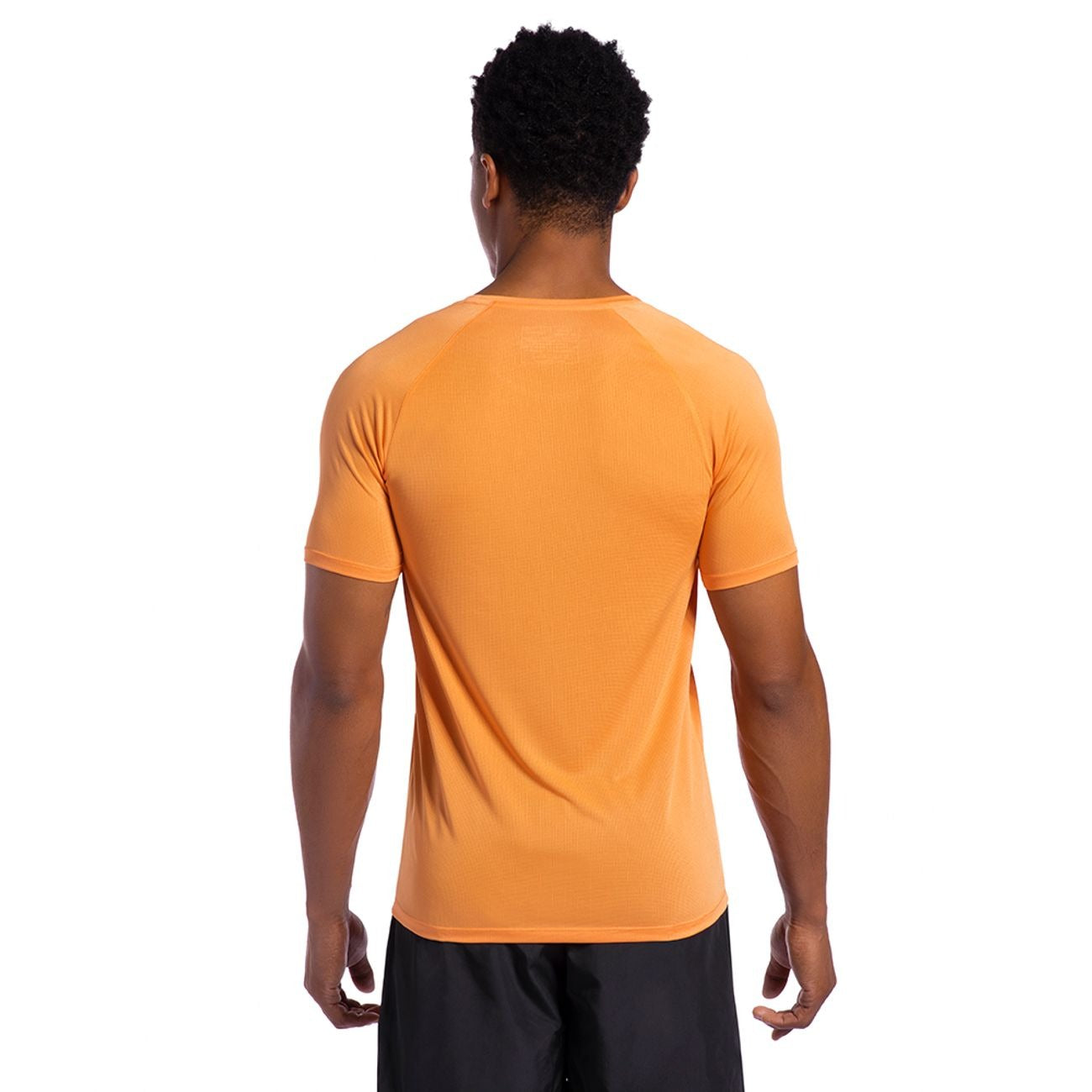POLERA RUNNER MANGA CORTA NARANJA HOMBRE