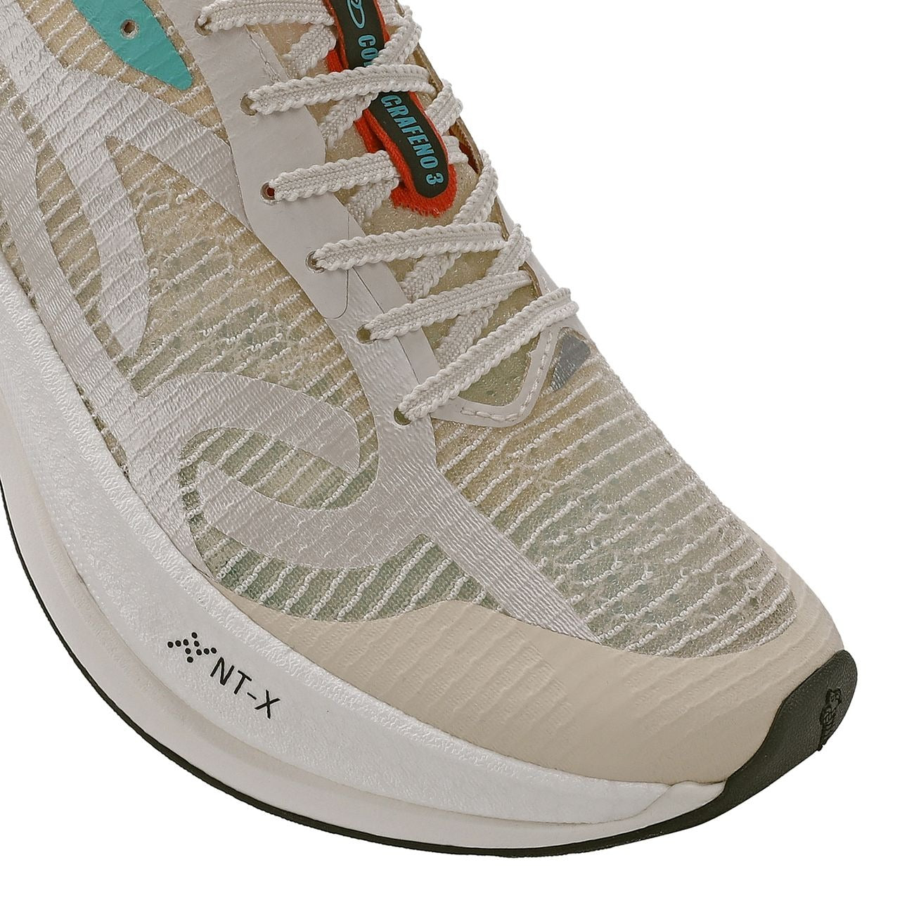 Zapatilla Running Hombre Corre Grafeno 3 Celeste/Rojo/Arena