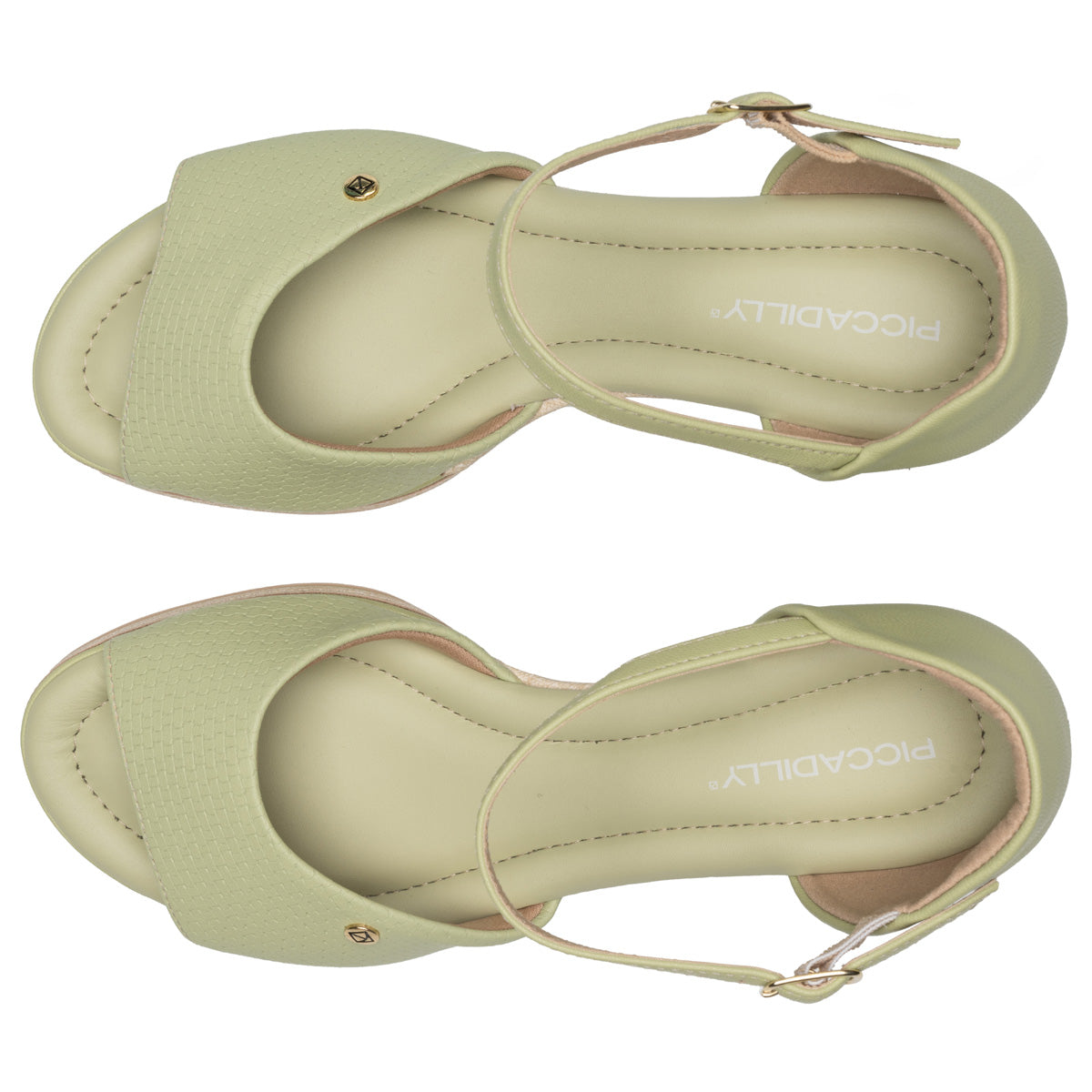 Sandalia Mujer Anabela Alice Verde 736 Piccadilly