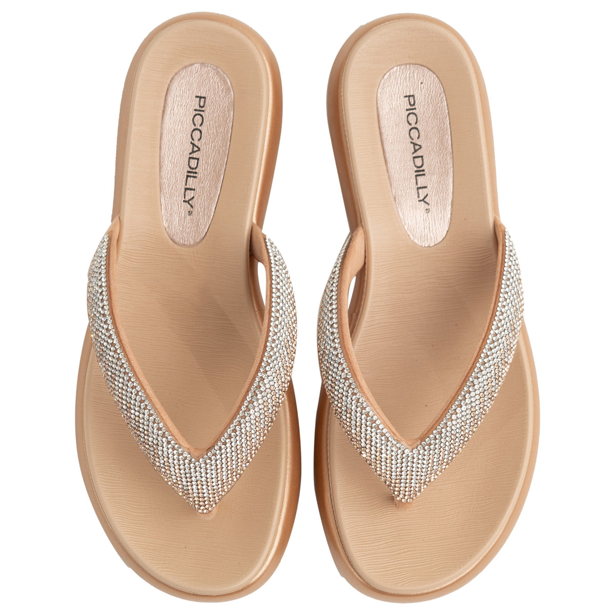 Sandalia Mujer Strass Sol Rosado Piccadilly