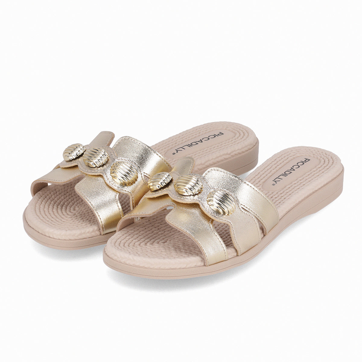 Sandalia Mujer Dorado Adla 176 Piccadilly