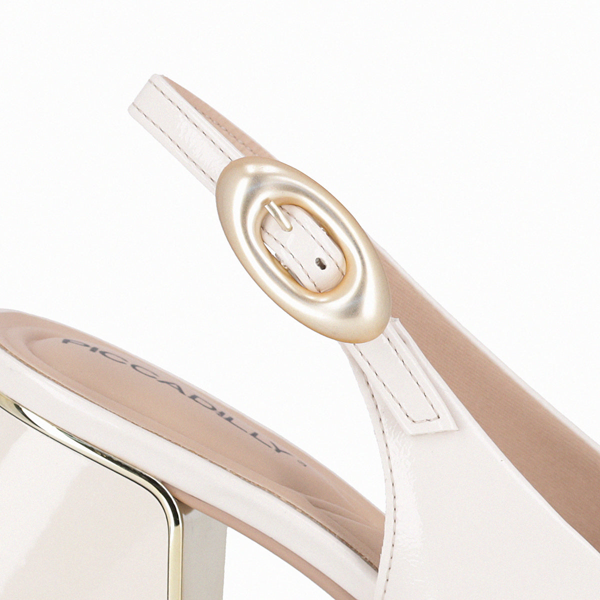 Sandalia Mujer Crema/Charol Renee 63 Piccadilly