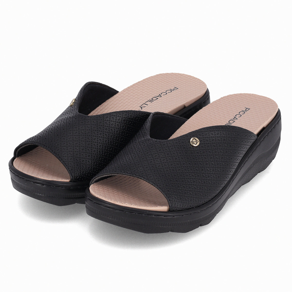 Sandalia Mujer Negro SPA Anabela Piccadilly