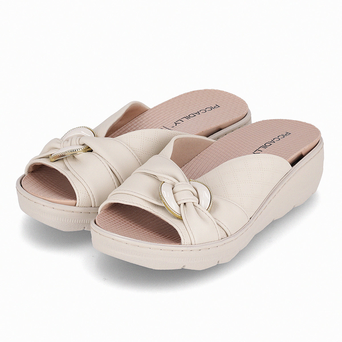 Sandalia Mujer Crema SPA Anabela Piccadilly