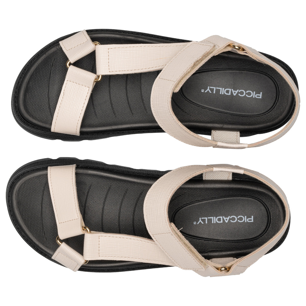 Sandalia Mujer Negro/Hueso Cati 803 Piccadilly