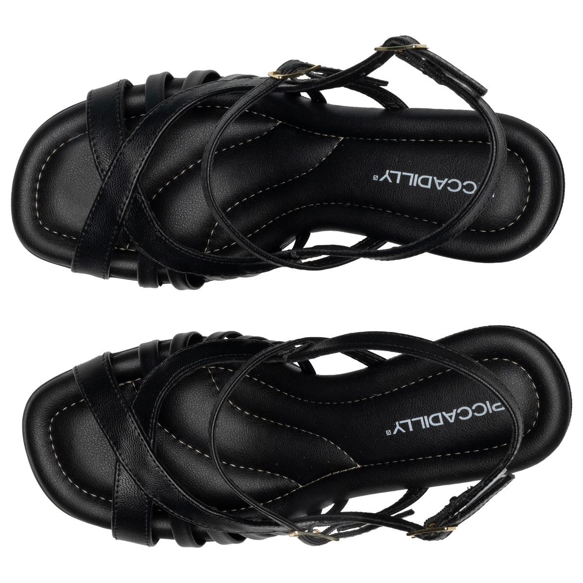 Sandalia Mujer Negro Luciana Piccadilly