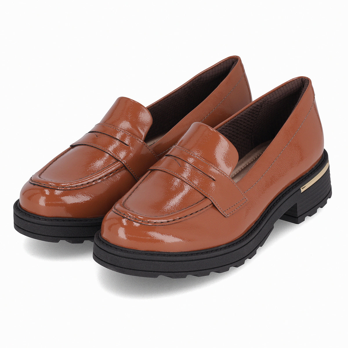 Mocasín Mujer Ocre/Charol Gisa Piccadilly
