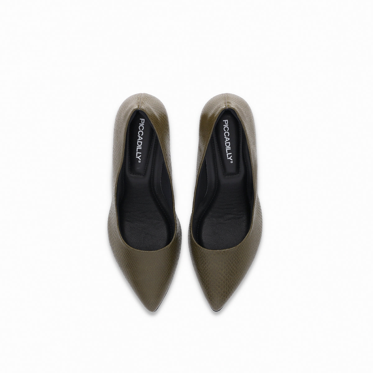 Zapato Mujer Verde Militar/Snake Luiza 442 Piccadilly