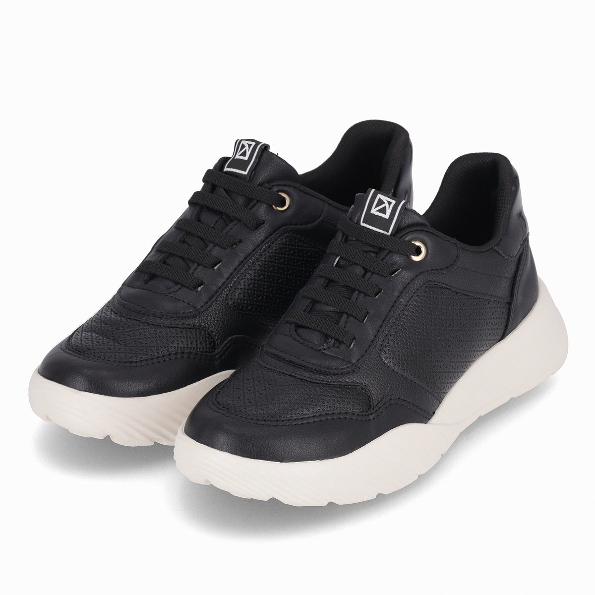 Zapatilla Mujer Negro Fascitis Anabela Piccadilly