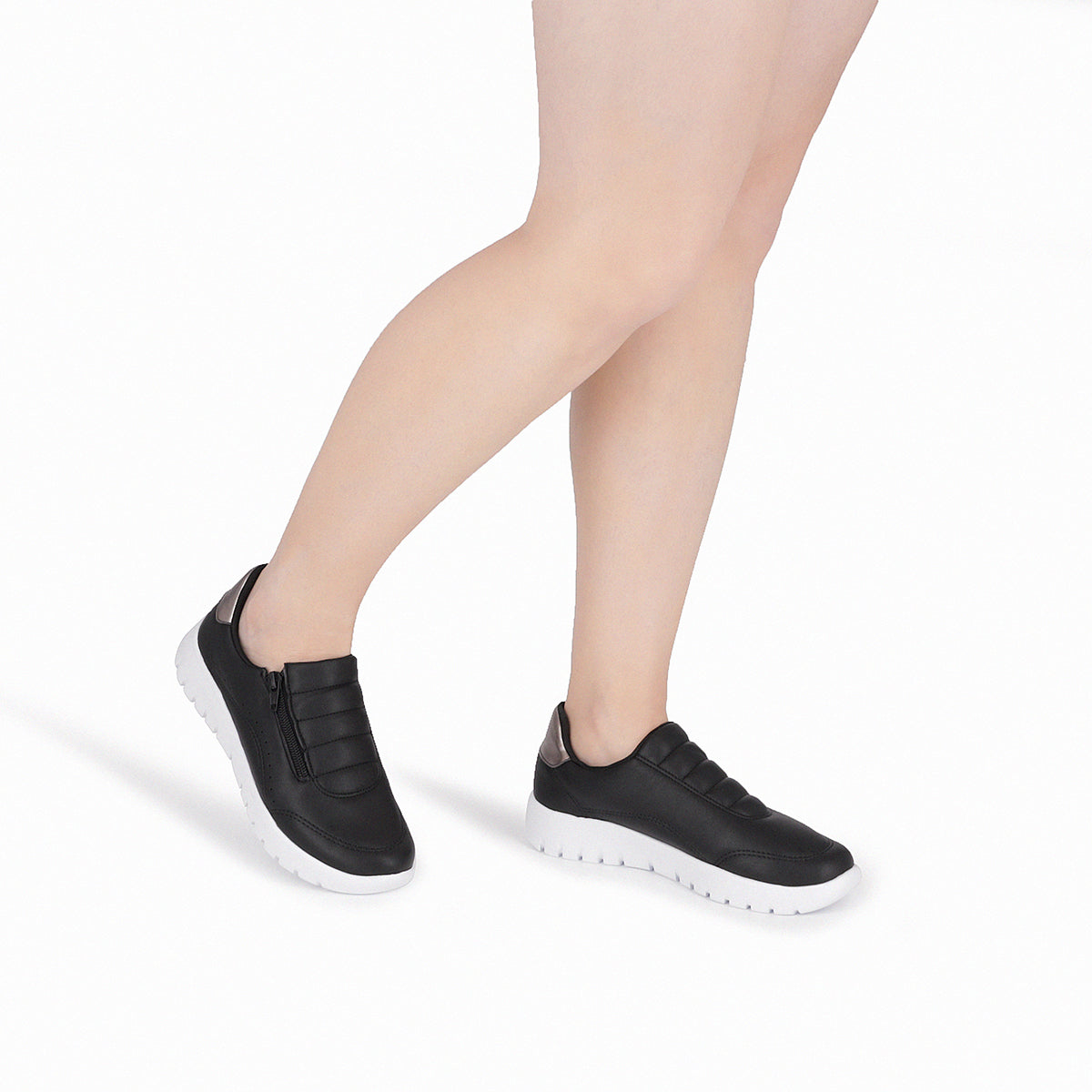 Zapatilla Urbana Mujer Negro Vicky/Cierre Piccadilly