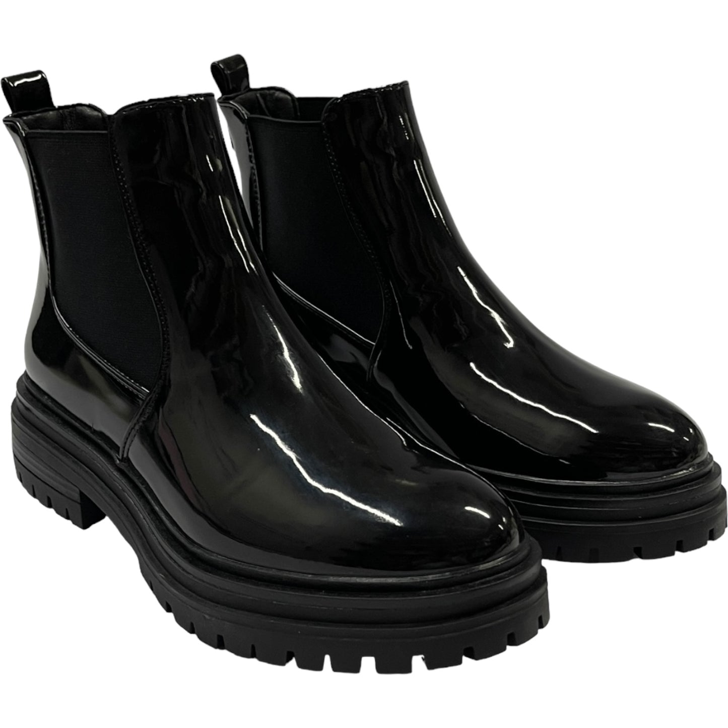 Botin Casual Mujer Negro Charol Oporto Detogni