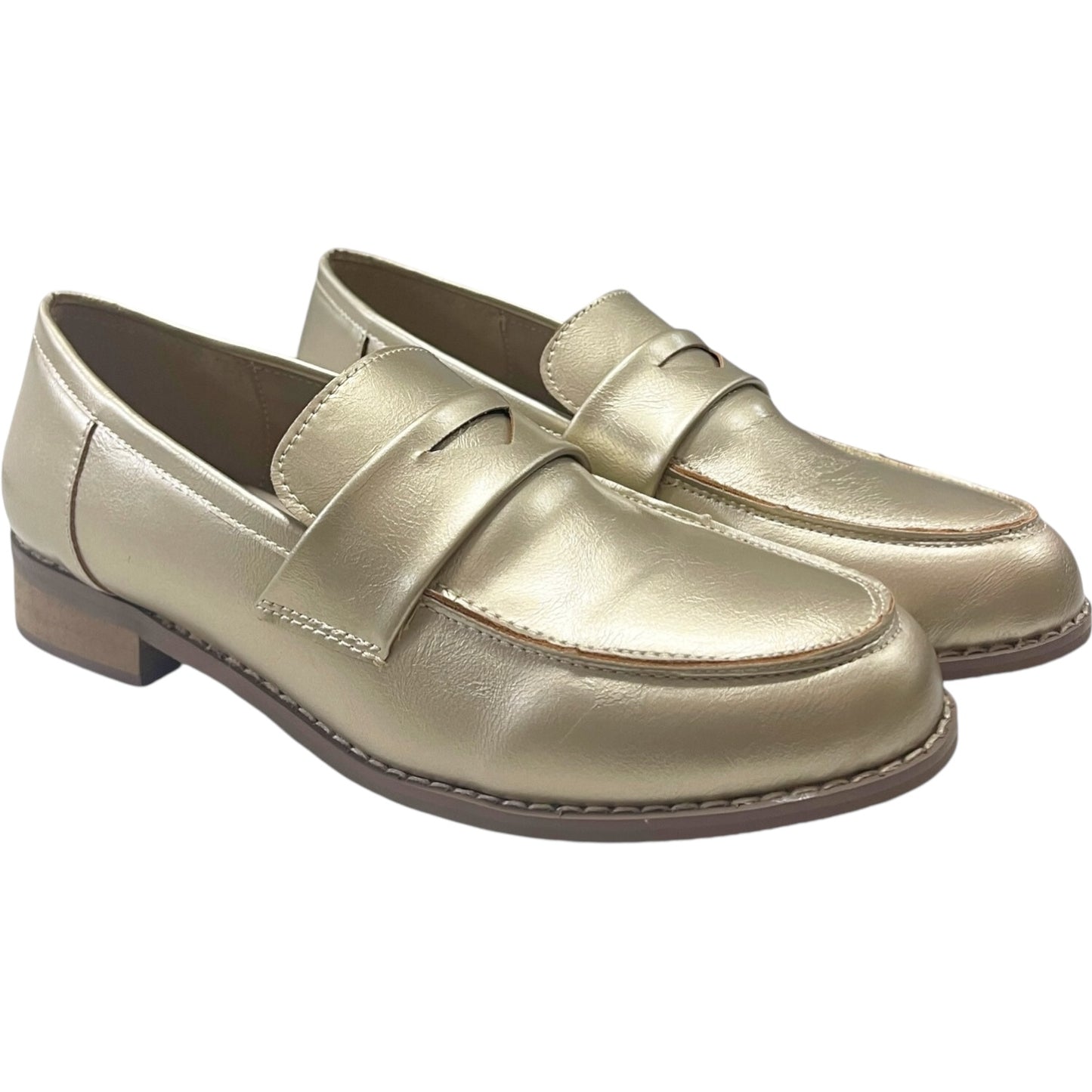 Mocasin Mujer Dorado Javiera Detogni