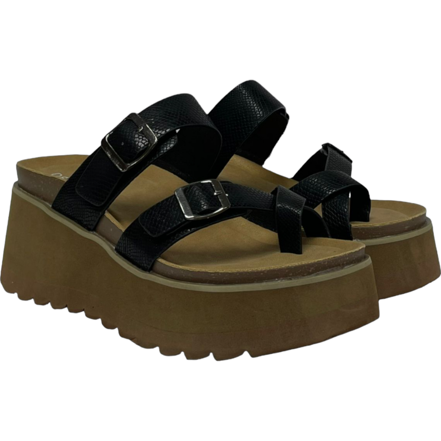 Sandalia Mujer Negro Trini Detogni