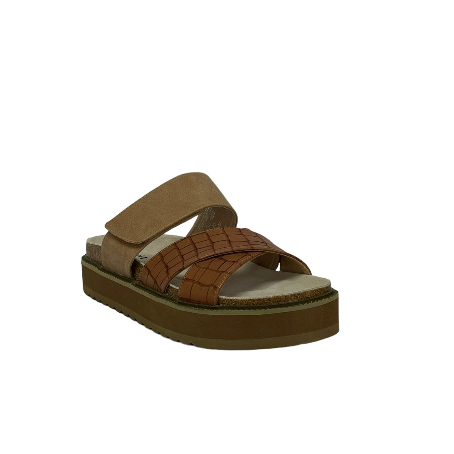 Sandalia Mujer Camel Copa Detogni