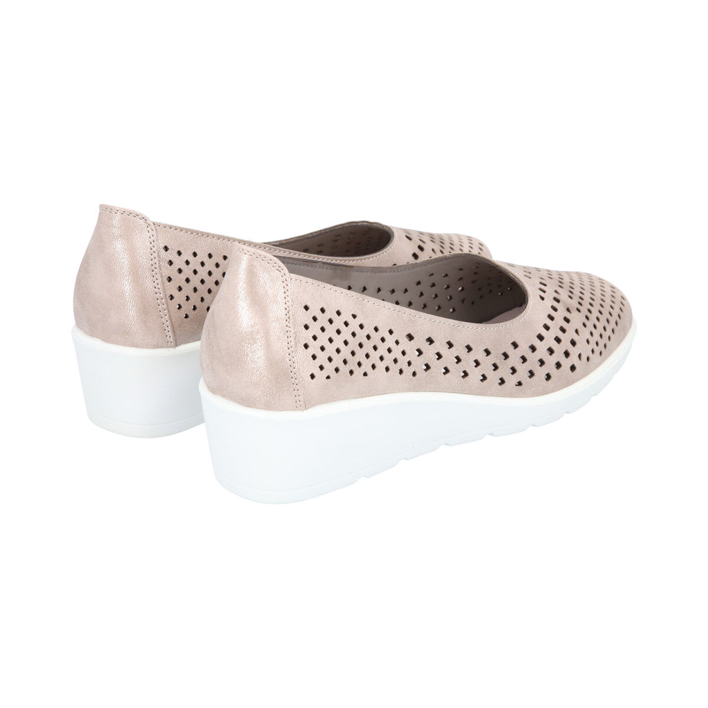 Zapato Mujer Dorado Confort Police