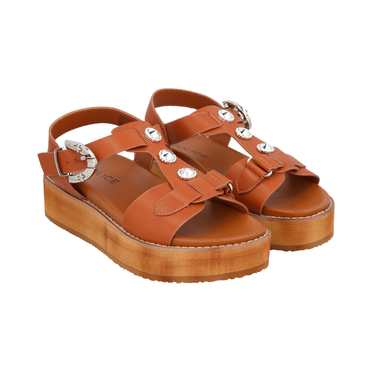 Sandalia Mujer Café Fresh Police