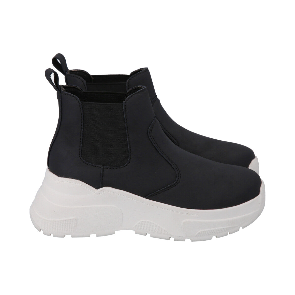 Botin Mujer Negro Plataforma Dunkin Police