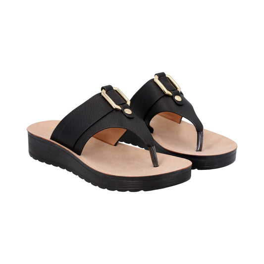 Sandalia Mujer Negro SOle  Police
