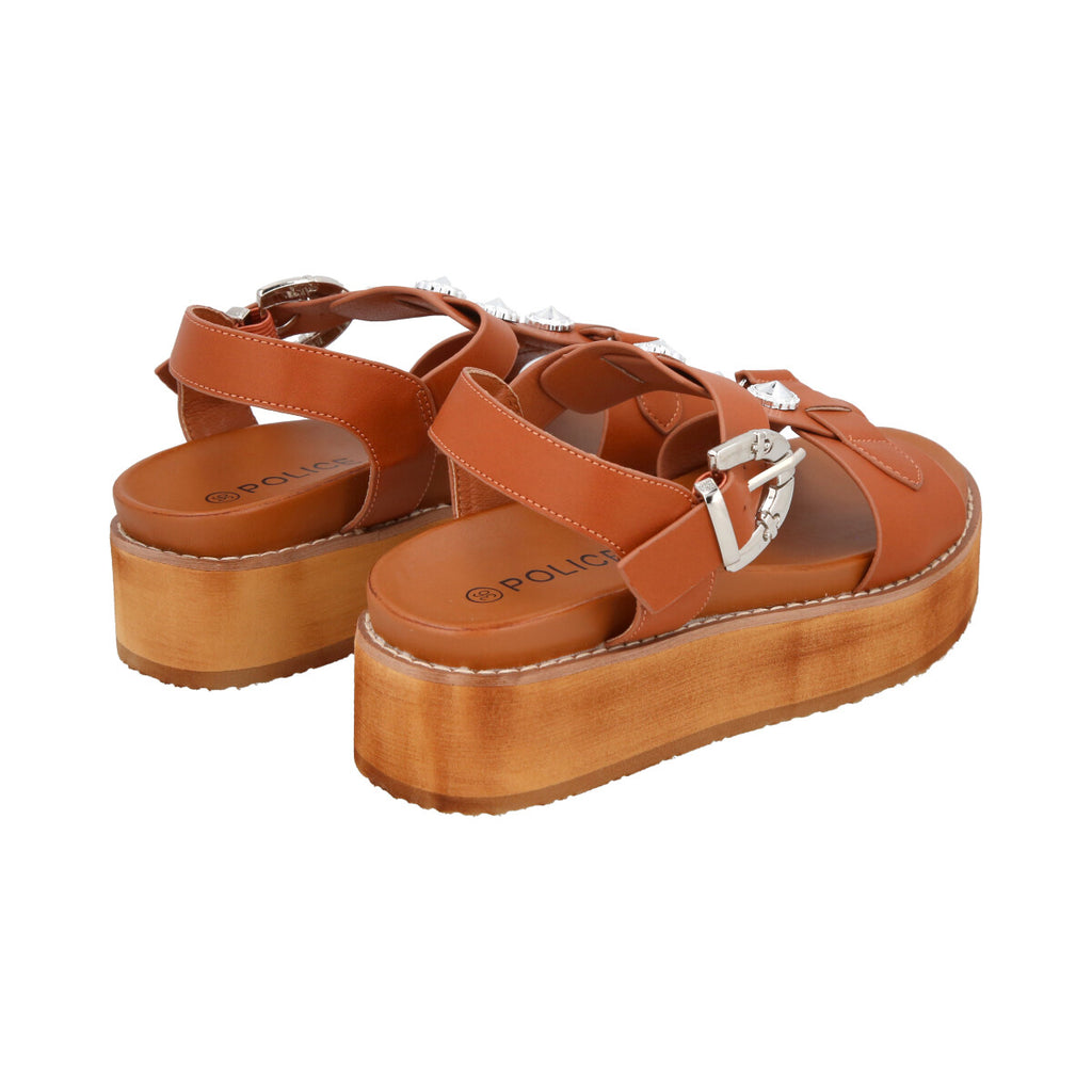 Sandalia Mujer Café Fresh Police