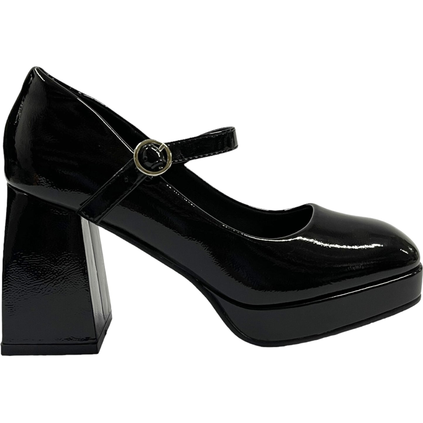 Zapato Mujer Negro  Taco Medio Gaga Detogni