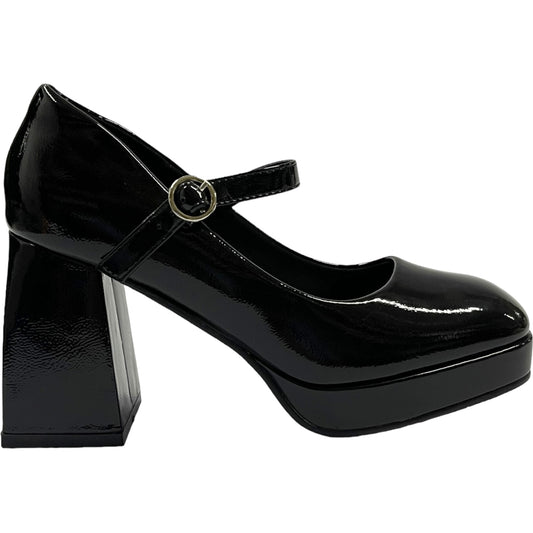 Zapato Mujer Negro  Taco Medio Gaga Detogni
