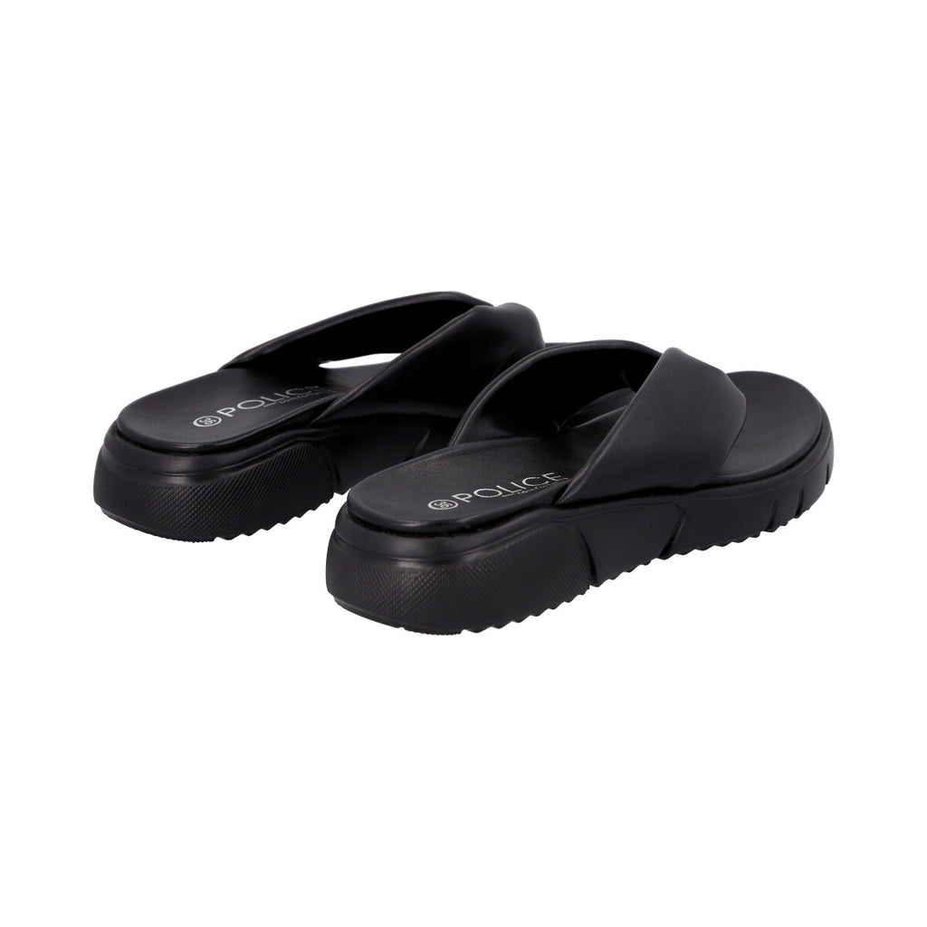 Sandalia Mujer Negro Lol Police