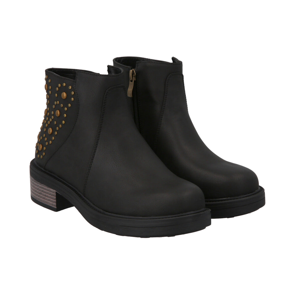 Botin Mujer Negro Olimpya Police