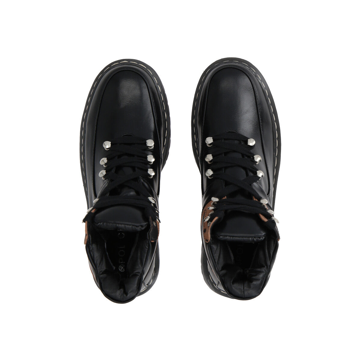 Botin Mujer Negro Plataforma Candela Police