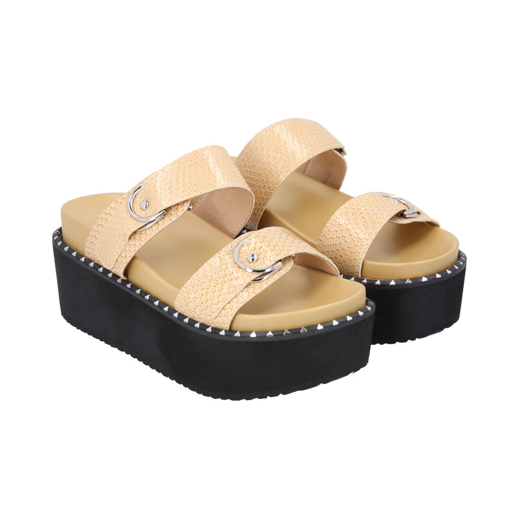 Sandalia Mujer Nude Plataforma Serb Police