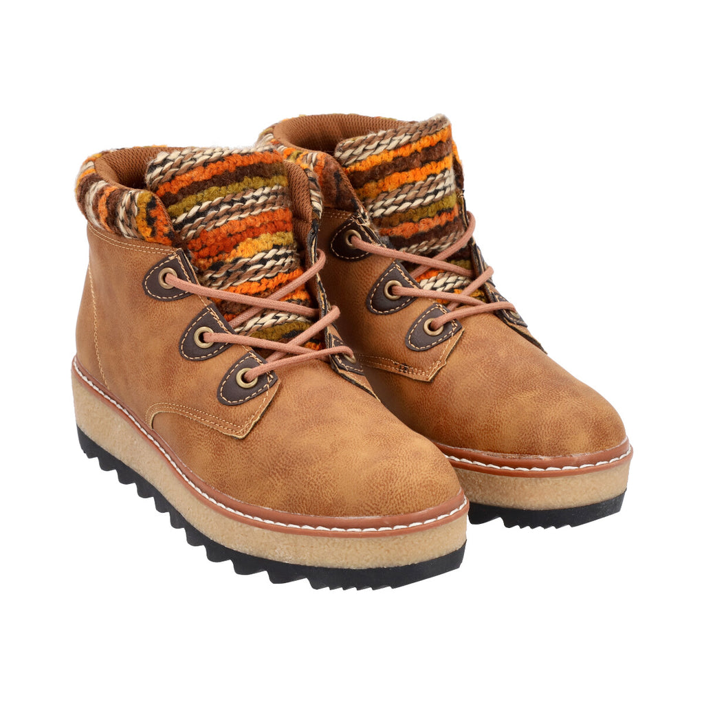 Botin Mujer Camel Nobuck 21 Police
