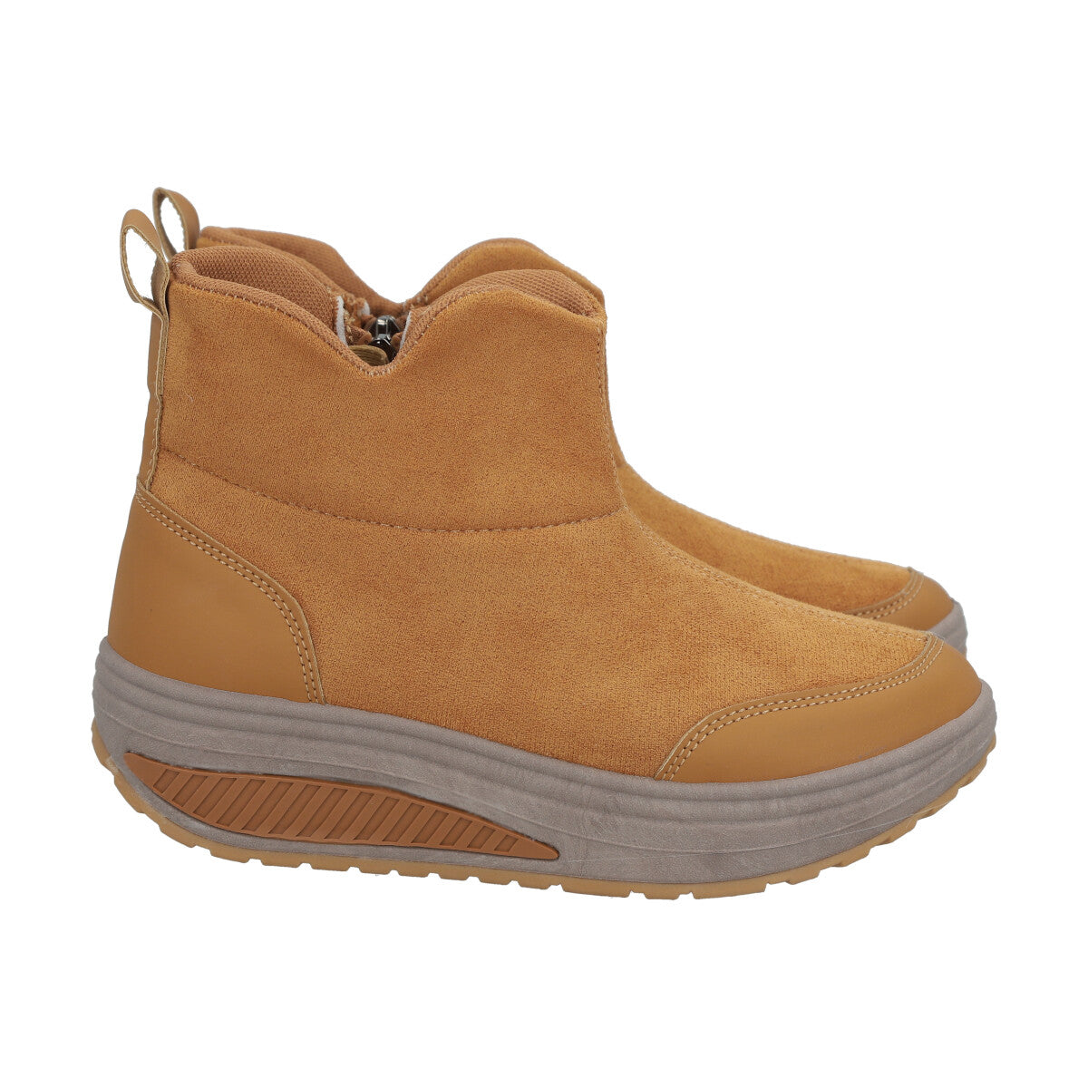 Botin Mujer Camel Plataforma Sole Police