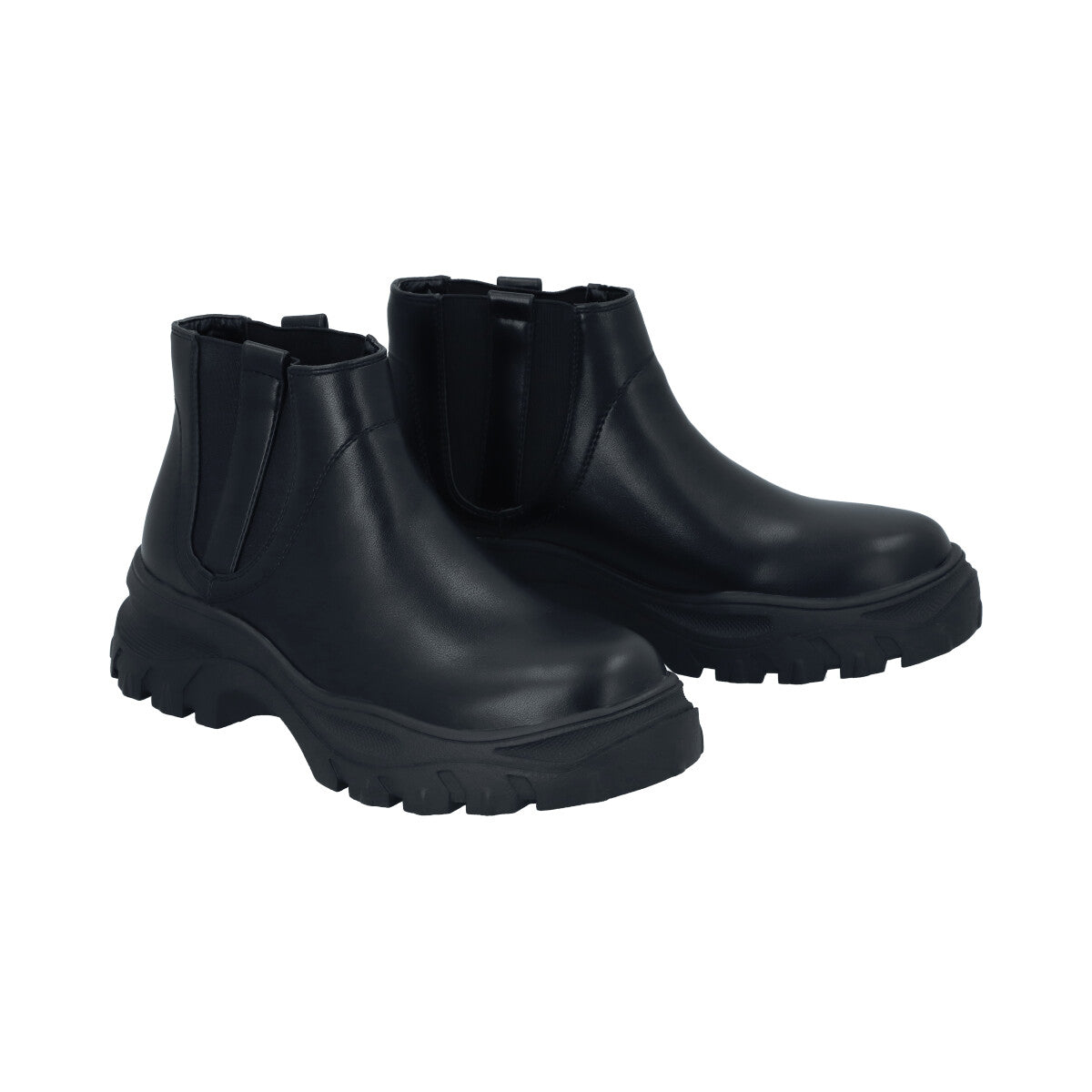 Botin Mujer Negro Plataforma Cota Police