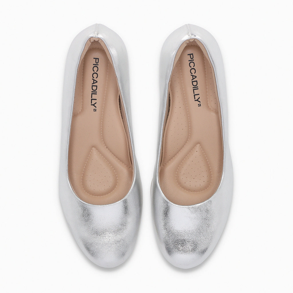 Zapato Mujer Plateado Laura Piccadilly