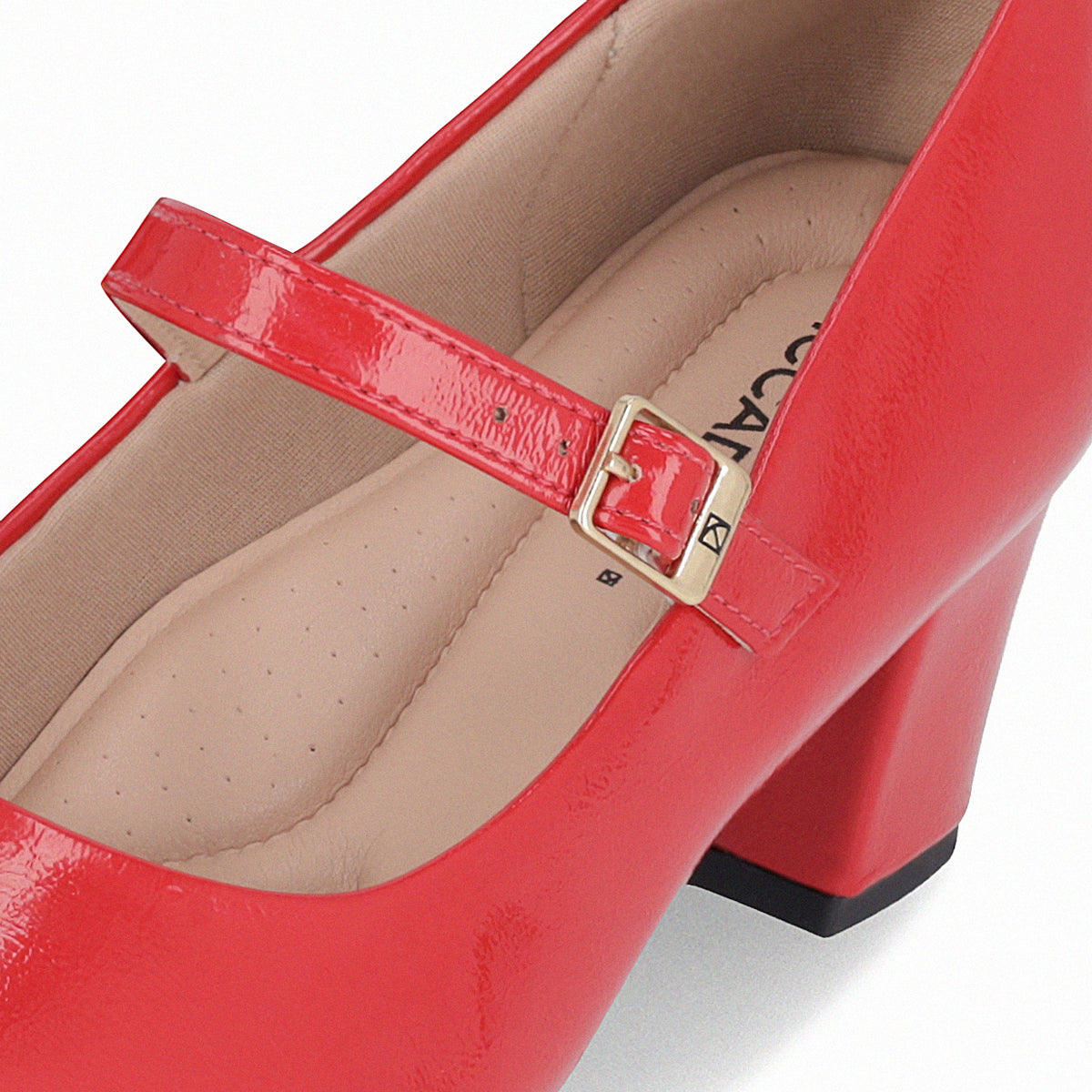 Zapato Mary Jane Mujer Rojo/Charol Laura Piccadilly