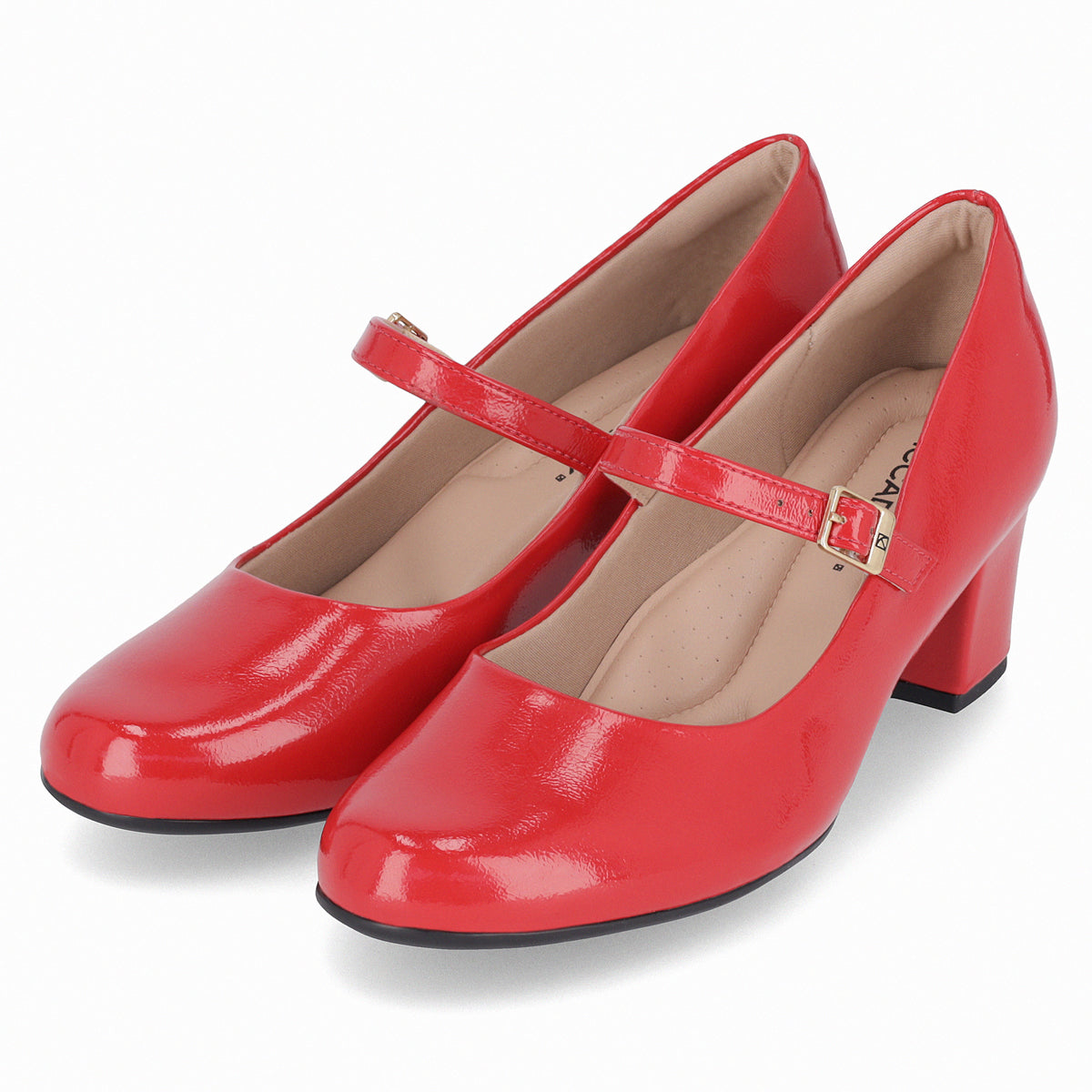 Zapato Mary Jane Mujer Rojo/Charol Laura Piccadilly