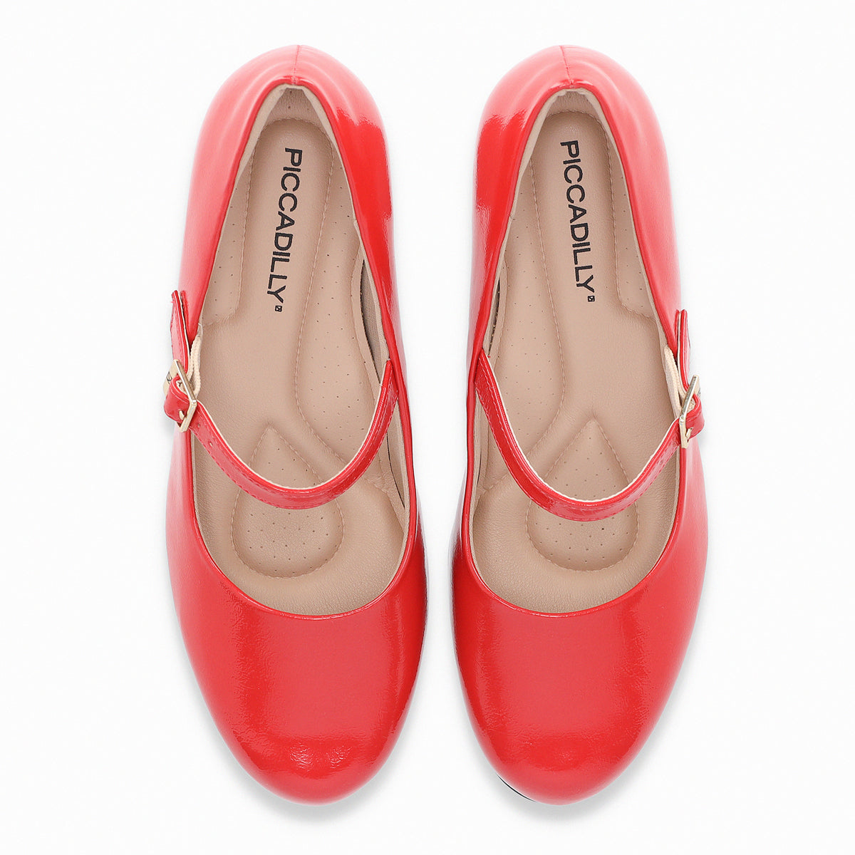 Zapato Mary Jane Mujer Rojo/Charol Laura Piccadilly