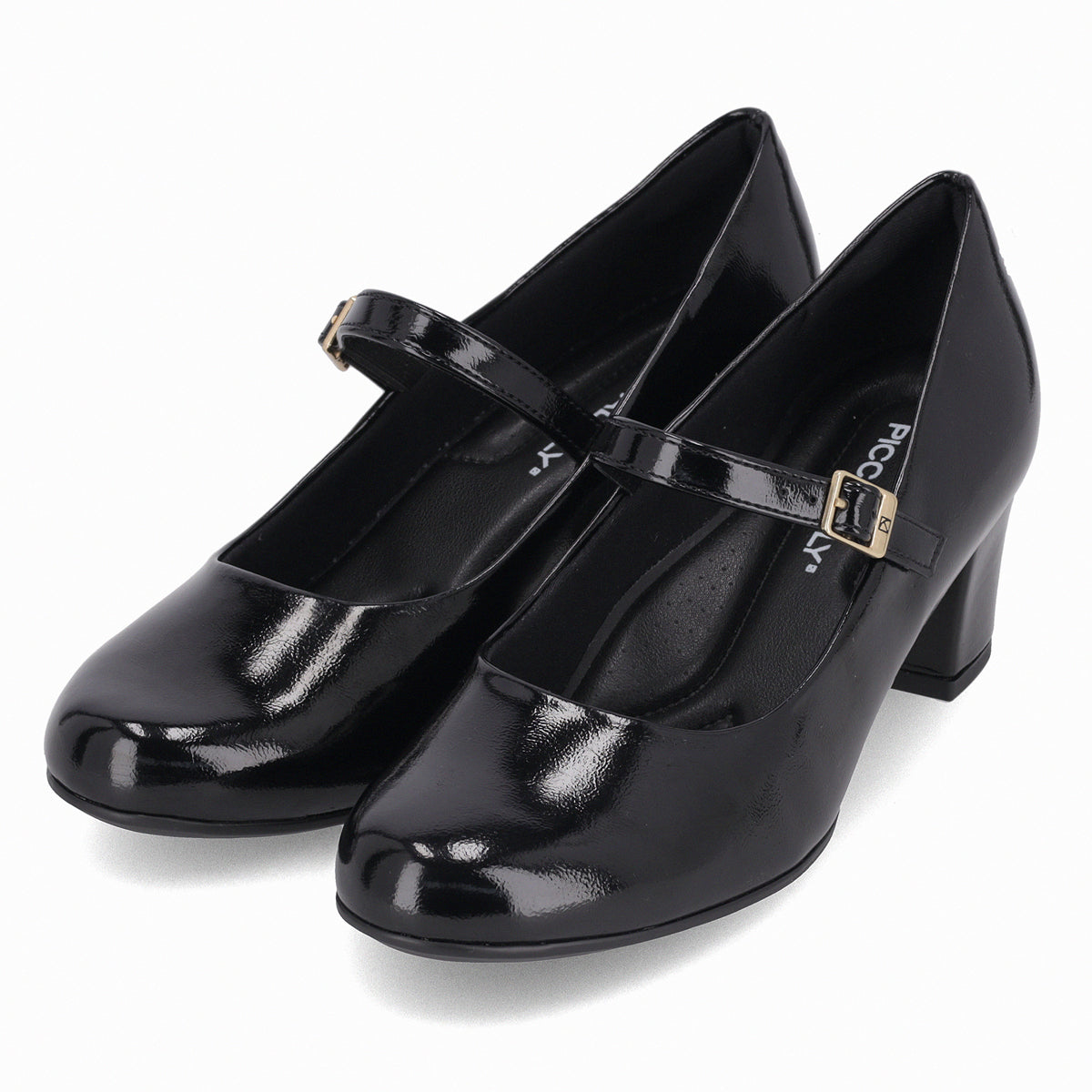 Zapato Mary Jane Mujer Negro/Charol Laura Piccadilly