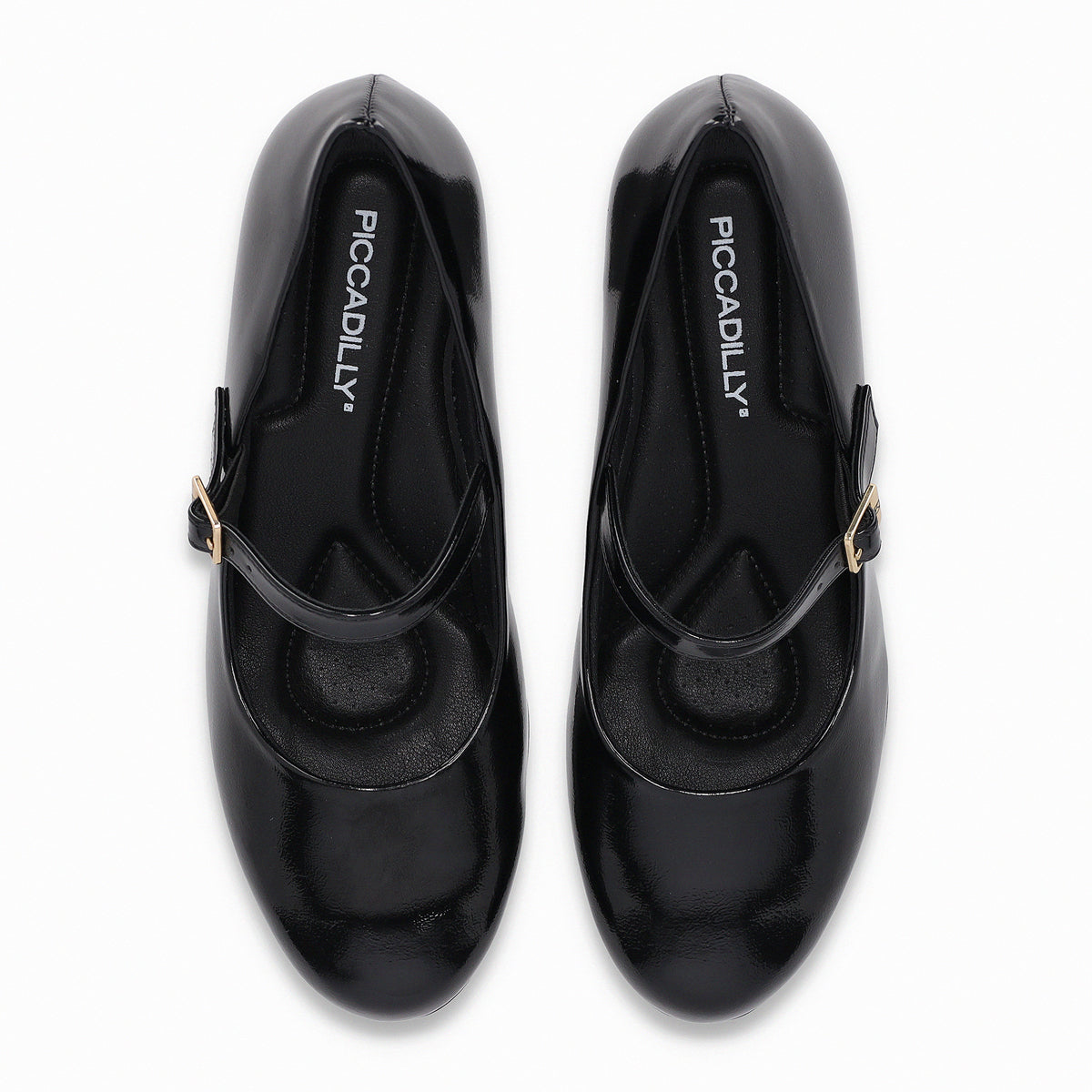 Zapato Mary Jane Mujer Negro/Charol Laura Piccadilly