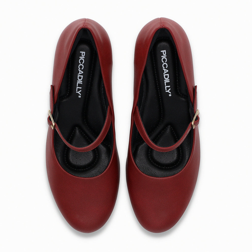 Zapato Mary Jane Mujer Burdeo Laura 01 Piccadilly