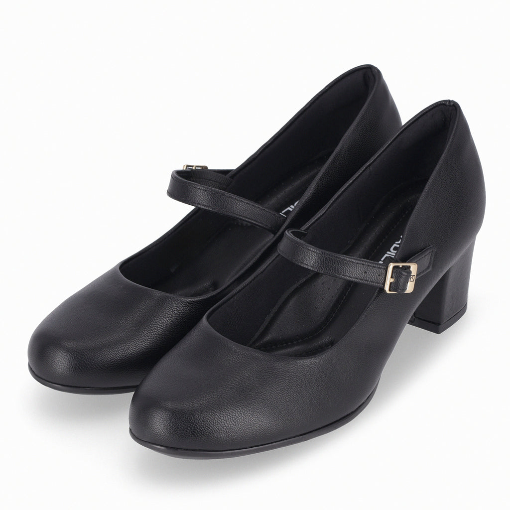Zapato Mary Jane Mujer Negro Laura 01 Piccadilly